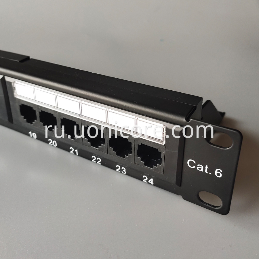 24 ports CAT6 patch panel